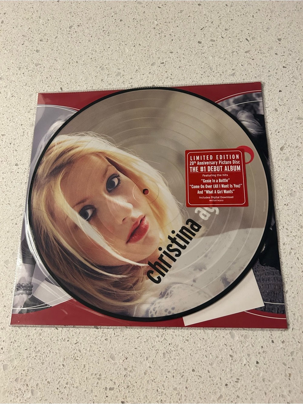 Christina Aguilera Limited Edition Picture Disc Vinyl - Silver/Red
